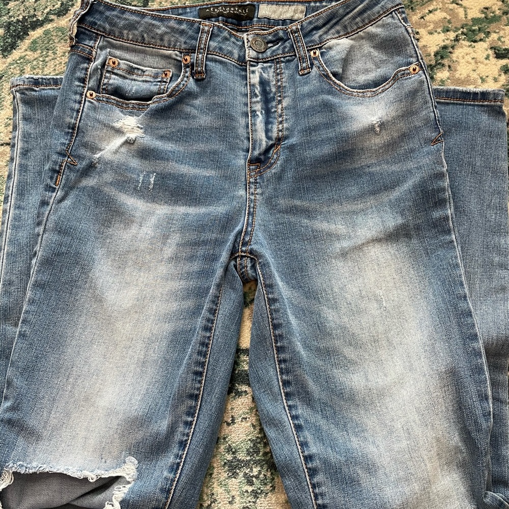 Aeropostale high waist distressed jeans